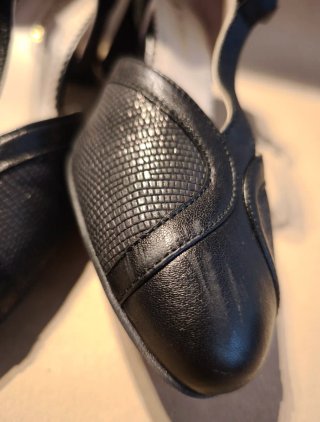 Zapatos tacón PieSanto Piel negros Talla 37