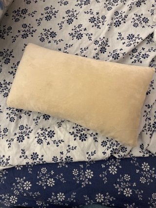 Cojín rectangular pequeño. aterciopelado