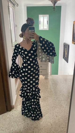 Traje de flamenca con lunares