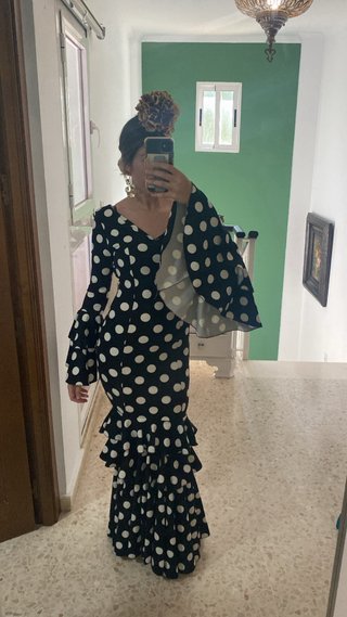 Traje de flamenca con lunares