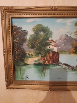Quadro a olio paesaggio