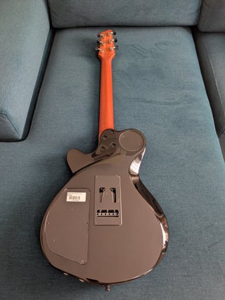 Godin XTSA Leaftop Trans Black guitarra