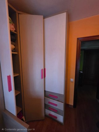 Cama y armario habitación infantil