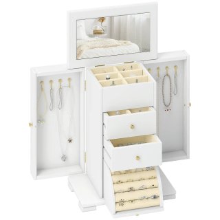 Caja Joyero 4 Niveles con 2 Cajones