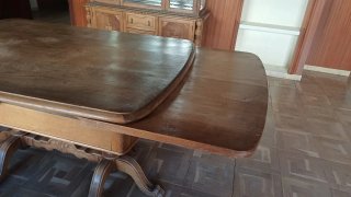 Mesa de madera rústica medida mesa abierta 246 cm