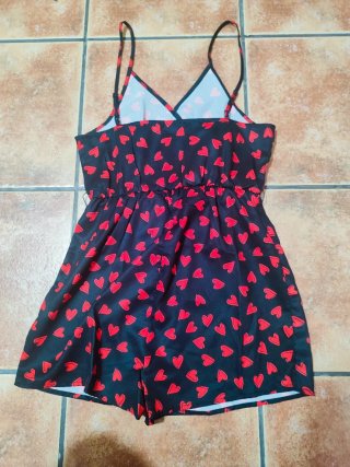 Mono corto verano mujer corazones