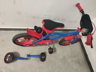 Bici Spiderman niño 12 pulgadas