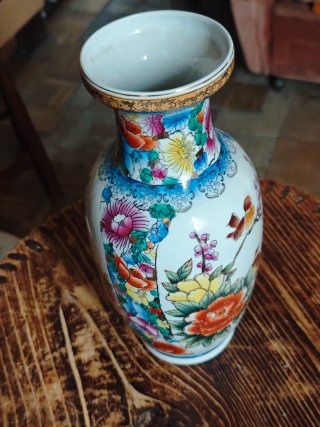 Jarrón Decorativo Oriental Multicolor