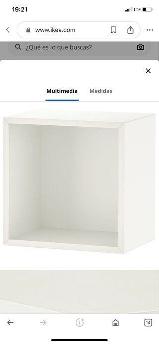 Estanteria  blanca o mesita de noche colgante