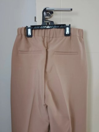 Pantalón culotte Mango beige mujer