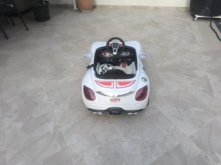 Coche Batería Niños RC Blanco