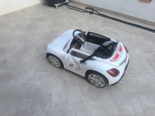 Coche Batería Niños RC Blanco