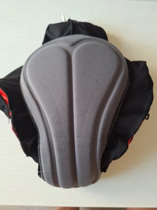 Culote ciclismo mujer Btwin negro/coral