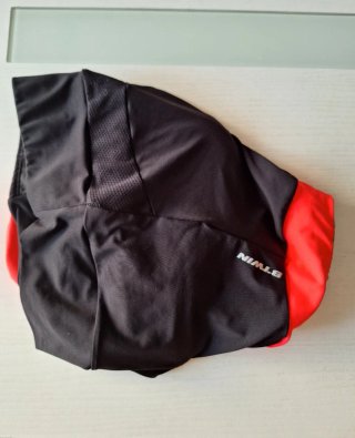 Culote ciclismo mujer Btwin negro/coral