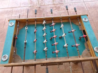 Futbolín antiguo madera maciza