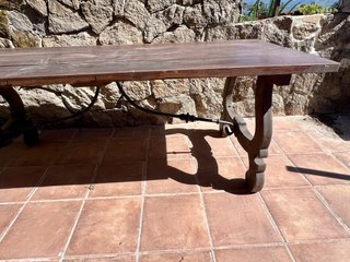 Mesa castaño antigua 200x85 cm