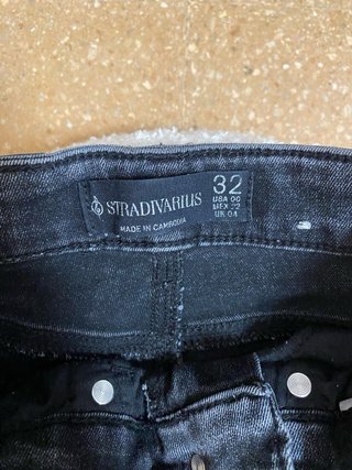 Pantalón Stradivarius Negro Talla 32