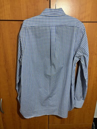 Camisa Polo Ralph Lauren cuadros azul y blanco
