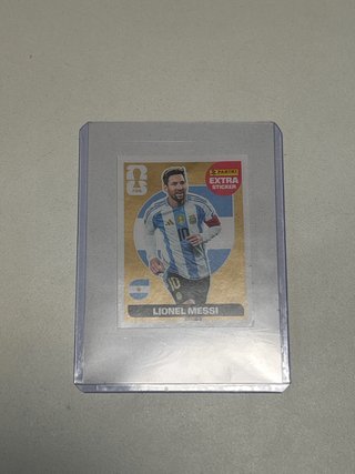 Cromo Messi Extra Sticker Gold Panini