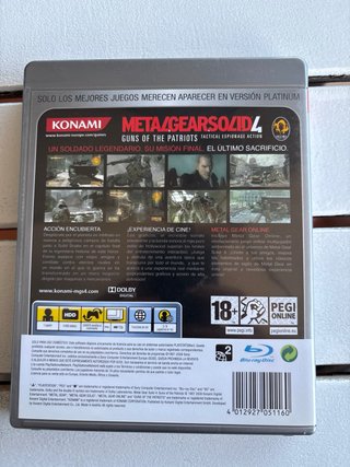 Metal Gear Solid 4 PS3 Platinum