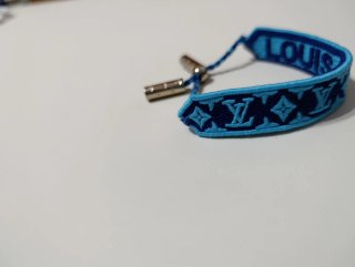 Pulsera bordada Louis Vuitton Azul
