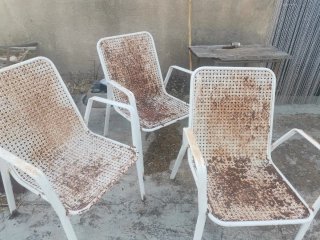 Set 4 Sillas Hierro Forjado estilo vintage