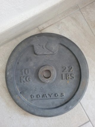 3 Discos de Pesas Domyos 10kg (22 lbs)