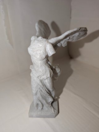 Nike Samotracia Impresión 3D Mármol
