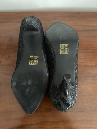 Zapatos de tacón Encor negros brillantes talla 39