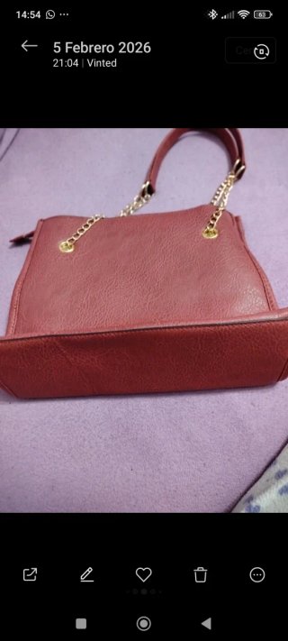 Bolso polipiel coral