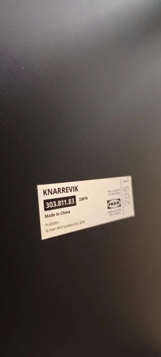 2 Comodini Ikea Knatrevik in Metallo Nero