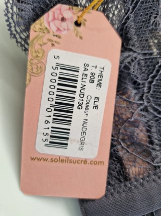 Sujetador Soleil Sucré 90B Nude/Gris