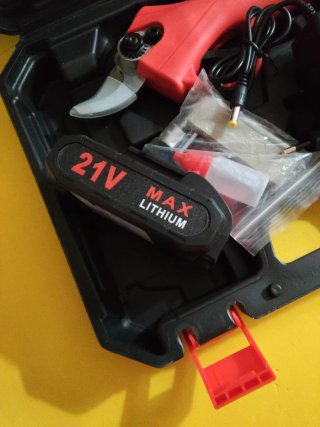 Tijeras podar eléctricas 21V con 2 baterías