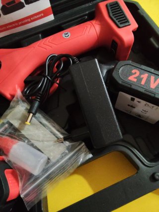 Tijeras podar eléctricas 21V con 2 baterías
