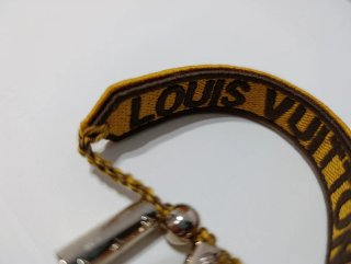 Pulsera bordada Louis Vuitton Negro Mostaza