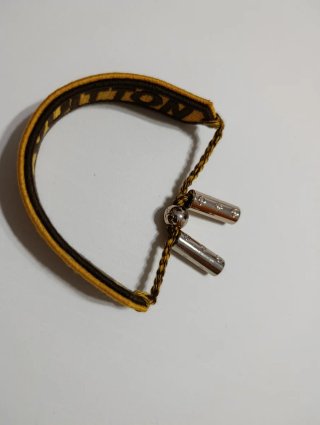 Pulsera bordada Louis Vuitton Negro Mostaza