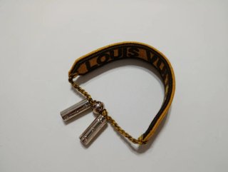 Pulsera bordada Louis Vuitton Negro Mostaza