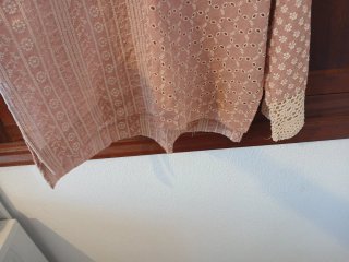 Camisa Zara manga larga bordada talla única