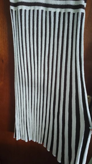 Vestido Zara rayas marrón
