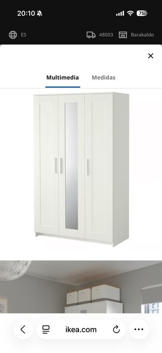 Armario Ikea Brimnes Blanco