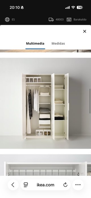 Armario Ikea Brimnes Blanco
