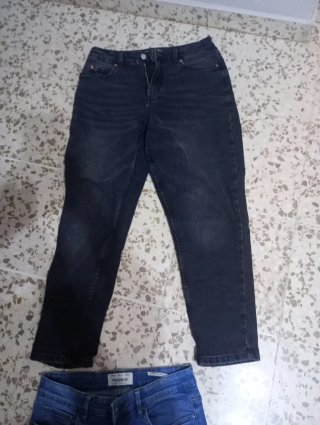Pantalón vaquero Pull&Bear azul Talla M