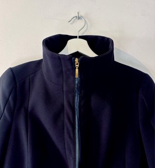 Chaqueta Zara Mujer Negra Cremallera
