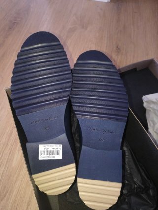 Zapatos de vestir Martinelli azul y marrón