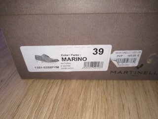 Zapatos de vestir Martinelli azul y marrón