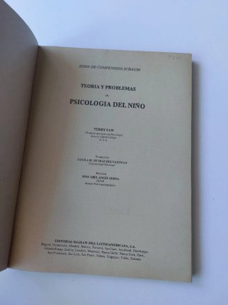 Psicología del niño. Teoría y 488 problemas