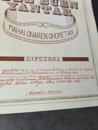 Acerca del Buen Yantar - Gastronomía Gipuzkoa
