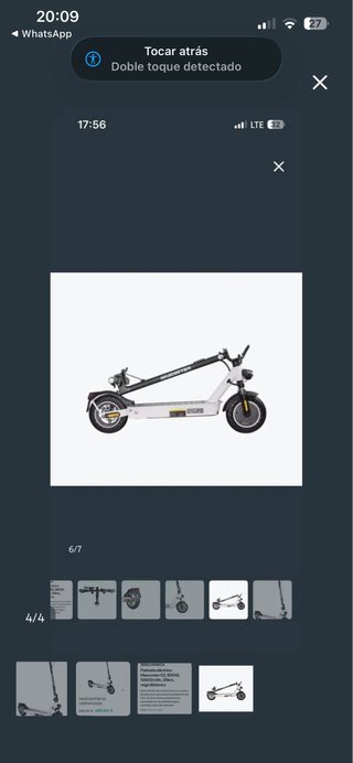 Patinete Eléctrico Blanco