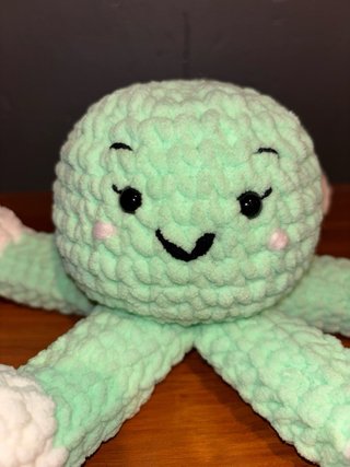 Pulpito Amigurumi Verde Menta