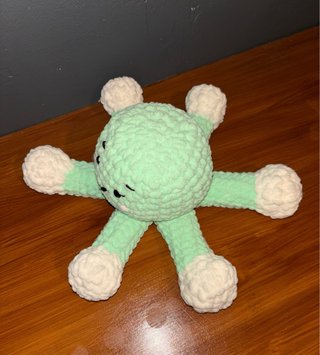 Pulpito Amigurumi Verde Menta